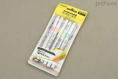 Pilot Kire-Na Double-Sided Highlighter - Fine / Bold - 5 Color Set - Basic