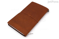 TRAVELER'S COMPANY TRAVELER'S notebook Starter Kit - Regular Size - Camel Leather