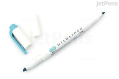 Zebra Mildliner Double-Sided Highlighter - Fine / Bold - Mild Smoke Blue