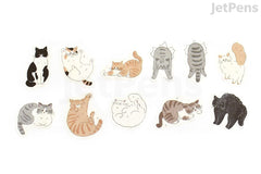 Bande Washi Tape Sticker Roll - Cats - Set of 2