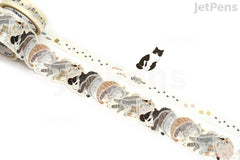 Bande Washi Tape Sticker Roll - Cats - Set of 2
