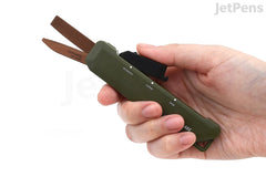 KOKUYO Hakoake 2Way Cutter + Mini Scissors - Titanium - Khaki