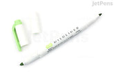 Zebra Mildliner Double-Sided Highlighter - Fine / Bold - Mild Green