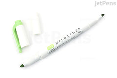 Zebra Mildliner Double-Sided Highlighter - Fine / Bold - Mild Green