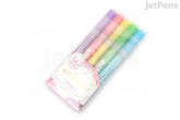 Zebra Kirarich Glitter Highlighter - 5 Color Set