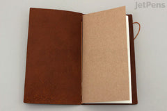 TRAVELER'S COMPANY TRAVELER'S notebook Starter Kit - Regular Size - Camel Leather