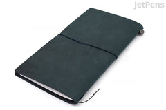 TRAVELER'S COMPANY TRAVELER'S notebook Starter Kit - Regular Size - Blue Leather