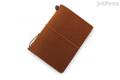 TRAVELER'S COMPANY TRAVELER'S notebook Starter Kit - Passport Size - Camel Leather