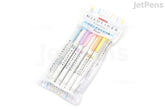 Zebra Mildliner Double-Sided Highlighter - Fine / Bold - 5 Gentle Color Set
