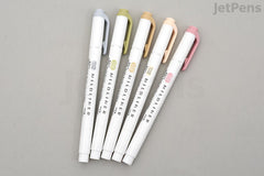Zebra Mildliner Double-Sided Highlighter - Fine / Bold - 5 Natural Color Set