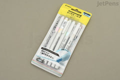 Pilot Kire-Na Double-Sided Highlighter - Fine / Bold - 5 Color Set - Pale