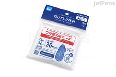 KOKUYO Dotliner Flick Tape Runner Refill - Strong Adhesive - Pack of 3