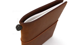 TRAVELER'S COMPANY TRAVELER'S notebook Starter Kit - Passport Size - Camel Leather