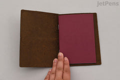 TRAVELER'S COMPANY TRAVELER'S notebook Starter Kit - Passport Size - Olive Leather