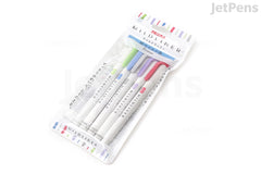 Zebra Mildliner Double-Sided Highlighter - Fine / Bold - 5 Cool & Refined Color Set