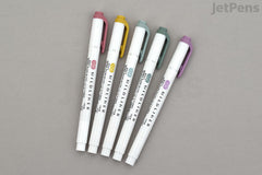 Zebra Mildliner Double-Sided Highlighter - Fine / Bold - 5 Calm Color Set