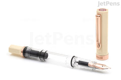 TWSBI ECO Creme w/ Rose Gold Fountain Pen - Fine - Limited Edition