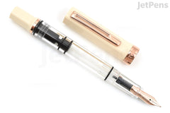TWSBI ECO Creme w/ Rose Gold Fountain Pen - Fine - Limited Edition