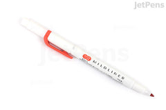 Zebra Mildliner Double-Sided Highlighter - Fine / Bold - Mild Vermilion