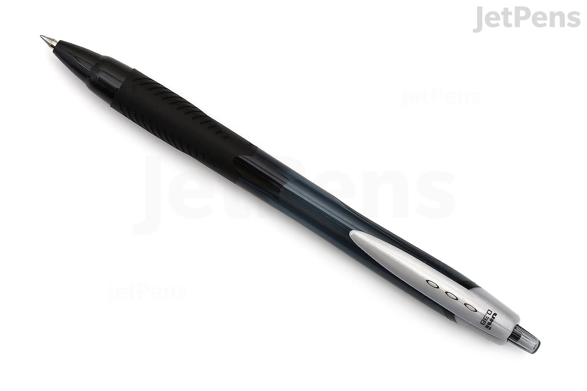 Uni Jetstream Standard Ballpoint Pen - 0.38 mm - Black Ink - Black Body