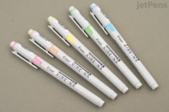 Pilot Kire-Na Double-Sided Highlighter - Fine / Bold - 5 Color Set - Basic