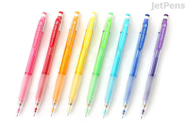 Pilot Color Eno Erasable Mechanical Pencil - 0.7 mm - 8 Color Bundle