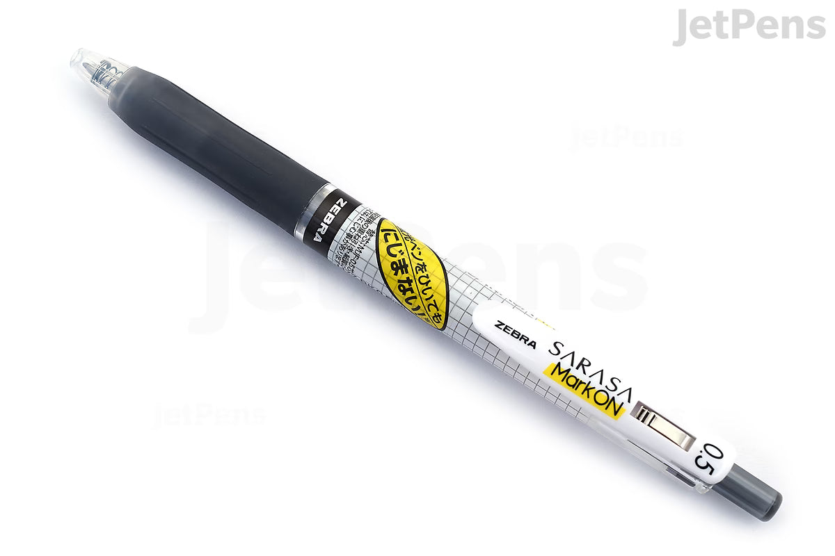 Zebra Sarasa Mark On Gel Pen - 0.5 mm - Black