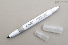 KOKUYO Mark+ 2 Way Marker Pen - Mild Gray