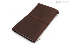 TRAVELER'S COMPANY TRAVELER'S notebook Starter Kit - Regular Size - Brown Leather