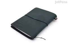 TRAVELER'S COMPANY TRAVELER'S notebook Starter Kit - Passport Size - Blue Leather