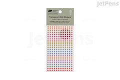 Hobonichi Accessory - TSUKI no IRO: Transparent Dot Stickers - 3.5 mm