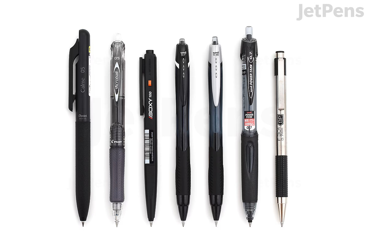 JetPens Black Ballpoint Pen Sampler