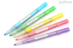 Zebra Kirarich Glitter Highlighter - 5 Color Set