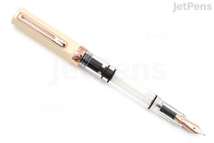 TWSBI ECO Creme w/ Rose Gold Fountain Pen - Fine - Limited Edition