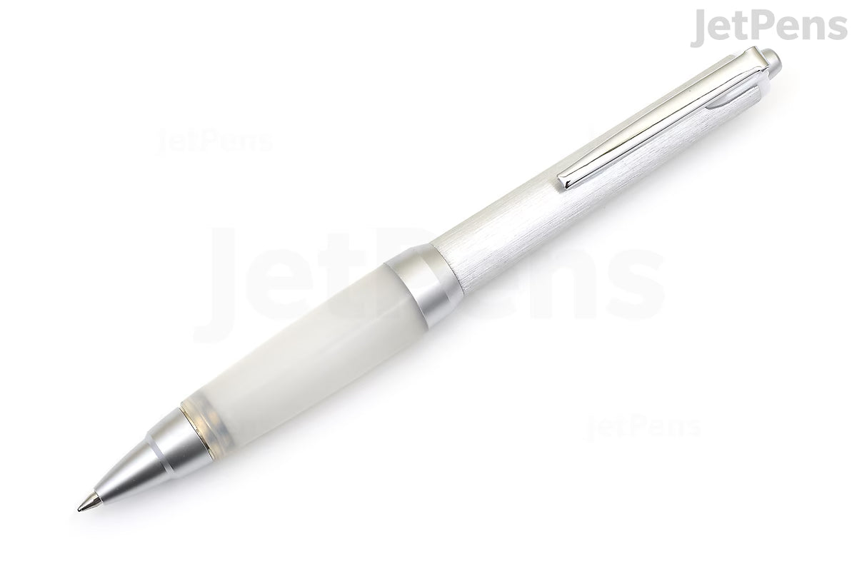 Uni Jetstream Ballpoint Pen - 0.7 mm - Alpha Gel Grip - Silver Body