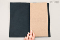 TRAVELER'S COMPANY TRAVELER'S notebook Starter Kit - Regular Size - Blue Leather