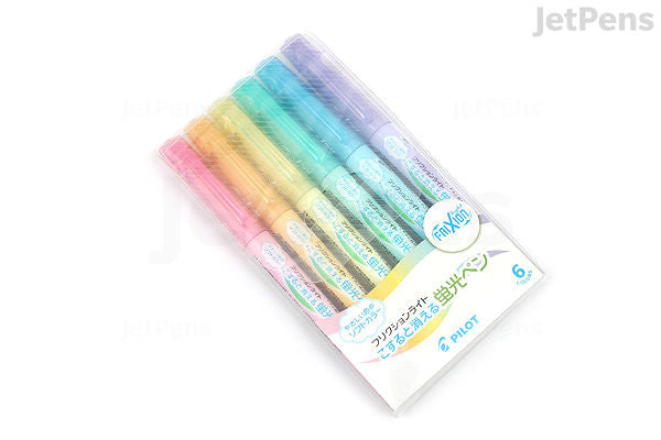 Pilot FriXion Light Soft Color Erasable Highlighter - 6 Color Set