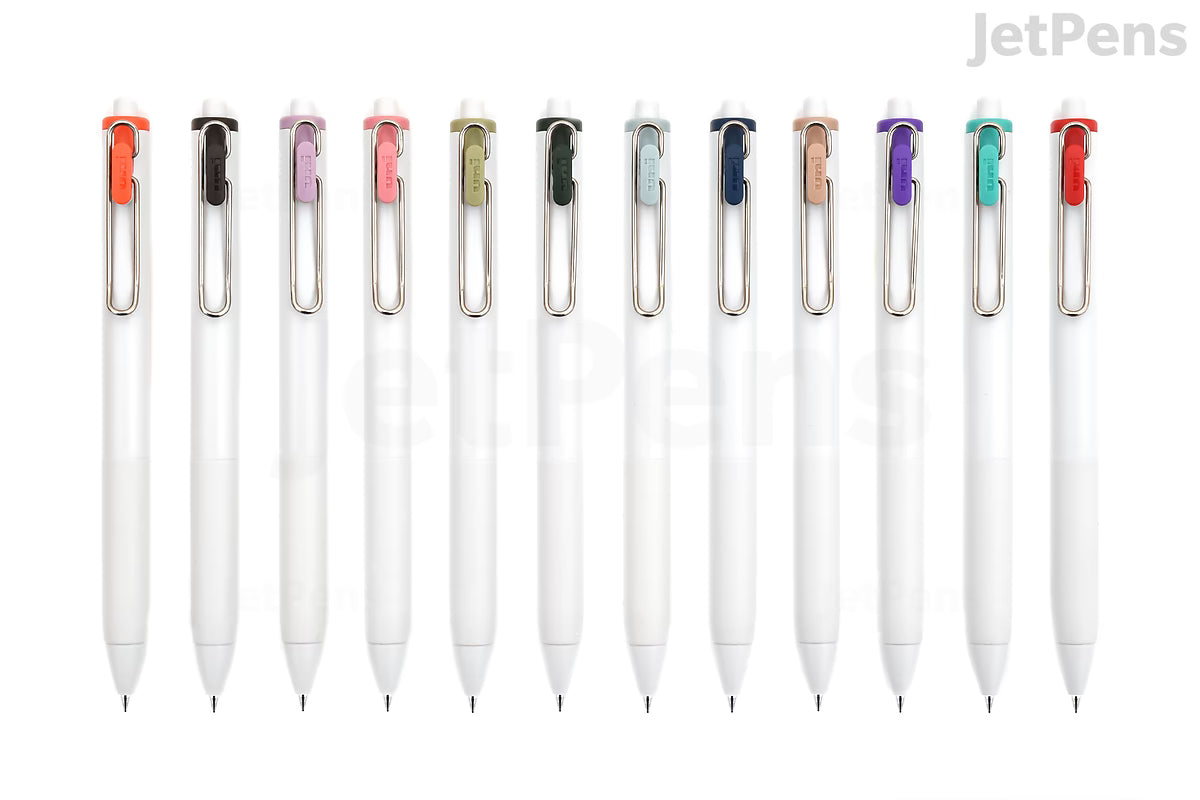 Uni-ball One Gel Pen - 0.38 mm - Hobonichi Techo 12 Color Matching Bundle