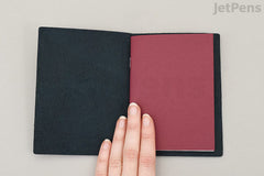 TRAVELER'S COMPANY TRAVELER'S notebook Starter Kit - Passport Size - Blue Leather