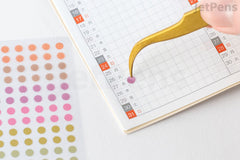 Hobonichi Accessory - TSUKI no IRO: Transparent Dot Stickers - 3.5 mm